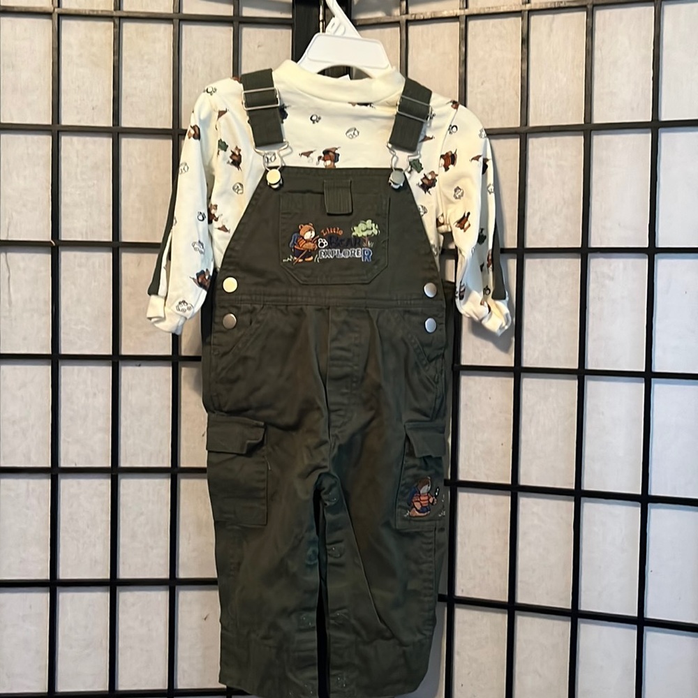Buster Brown 2pc Bib overalls Size 12m